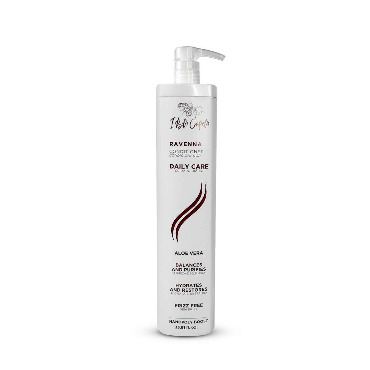 Condicionador Aloe Vera Cuidado Diário - Hidratação e Maciez 1L I Belli Capelli Ravenna