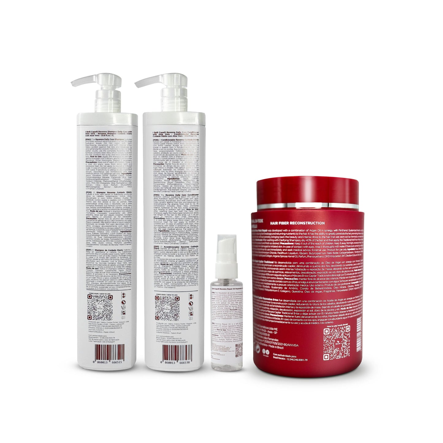 Kit Cuidado Diário Aloe Vera + B-tox Repair: Efeito Liso, Brilho e Maciez I Belli Capelli