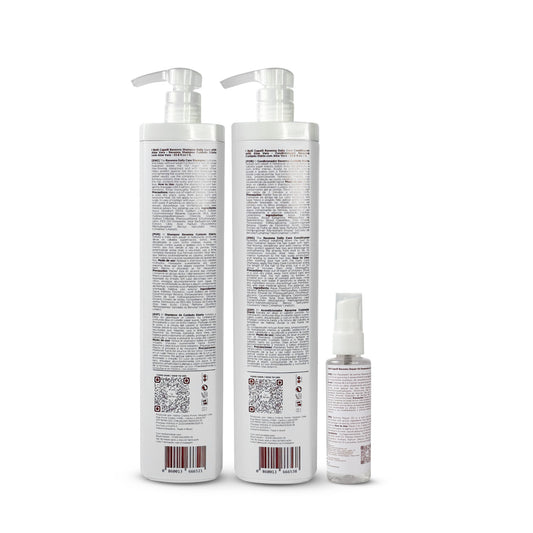 Kit I Belli Capelli Ravenna Daily Care com Aloe Vera – Shampoo + Condicionador + Óleo Repair