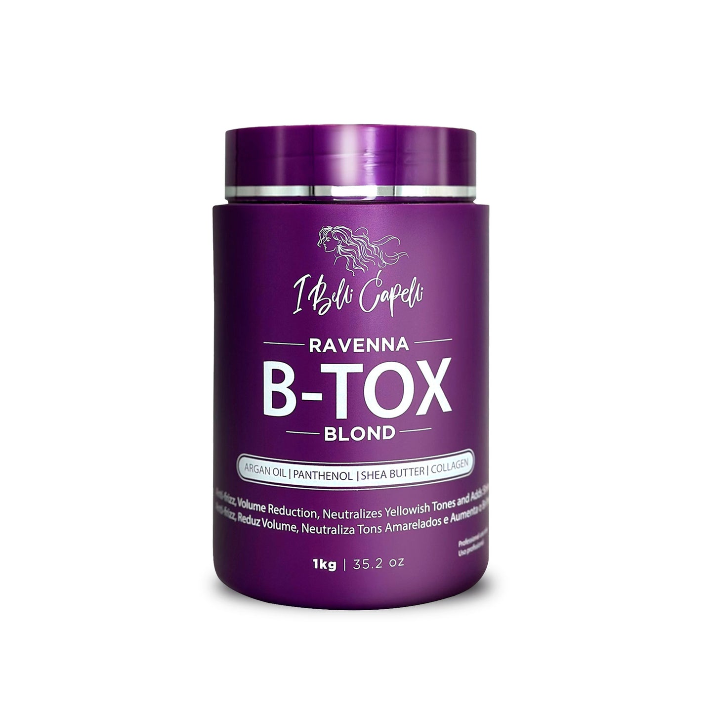 Kit I Belli Capelli Ravenna Máscara B-tox Blond + Óleo Repair – Cuidado Completo para Cabelos Loiros