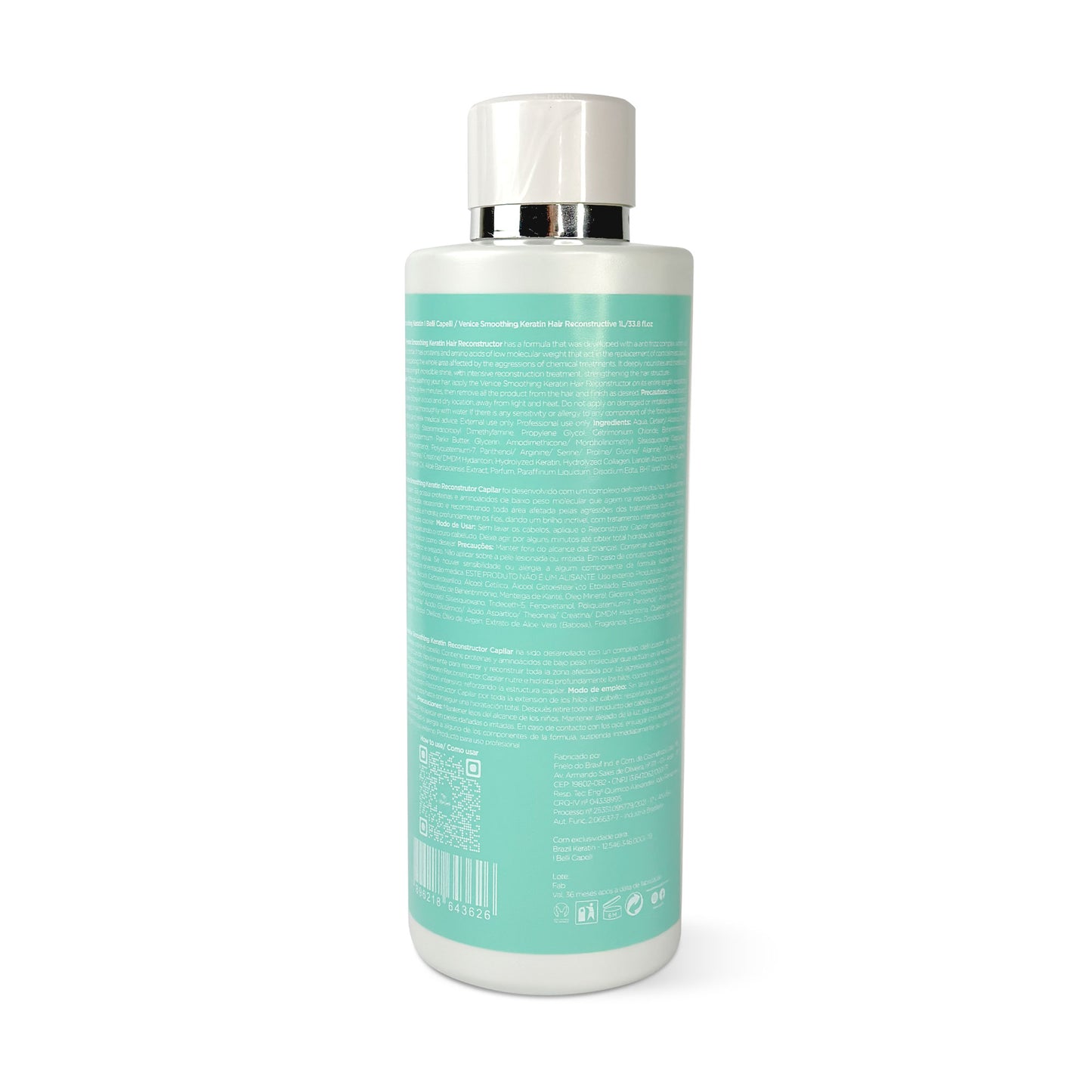 Reconstrutor Capilar com Queratina Orgânica - Venice I Belli Capelli 1L