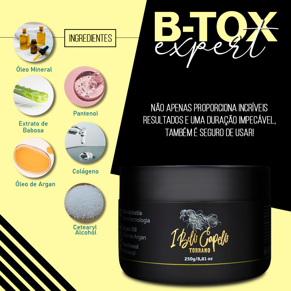 Torrano B-Tox Expert Nanoplastia 250g – Alisamento com Argan e Pantenol | I Belli Capelli