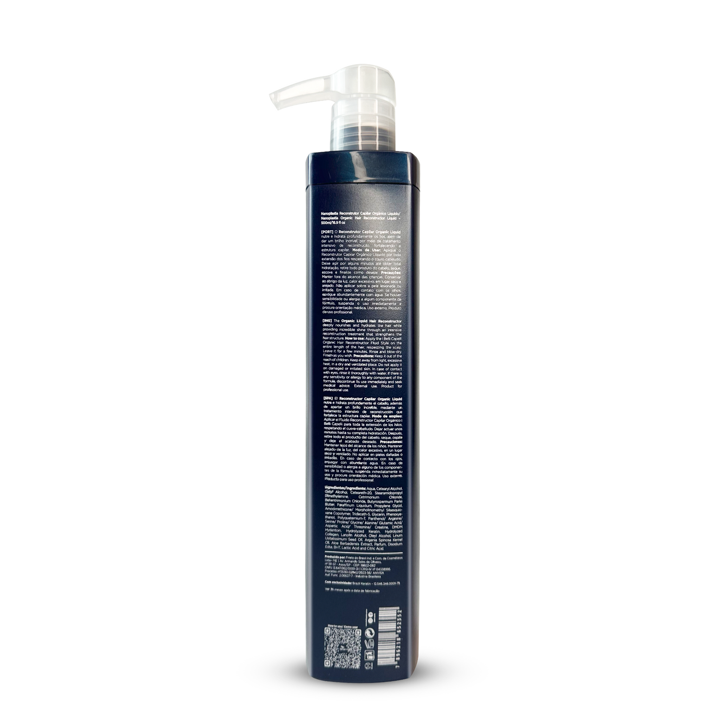 Reconstrutor Orgânico com Efeito Liso Natural - Torrano I Belli Capelli 500ml