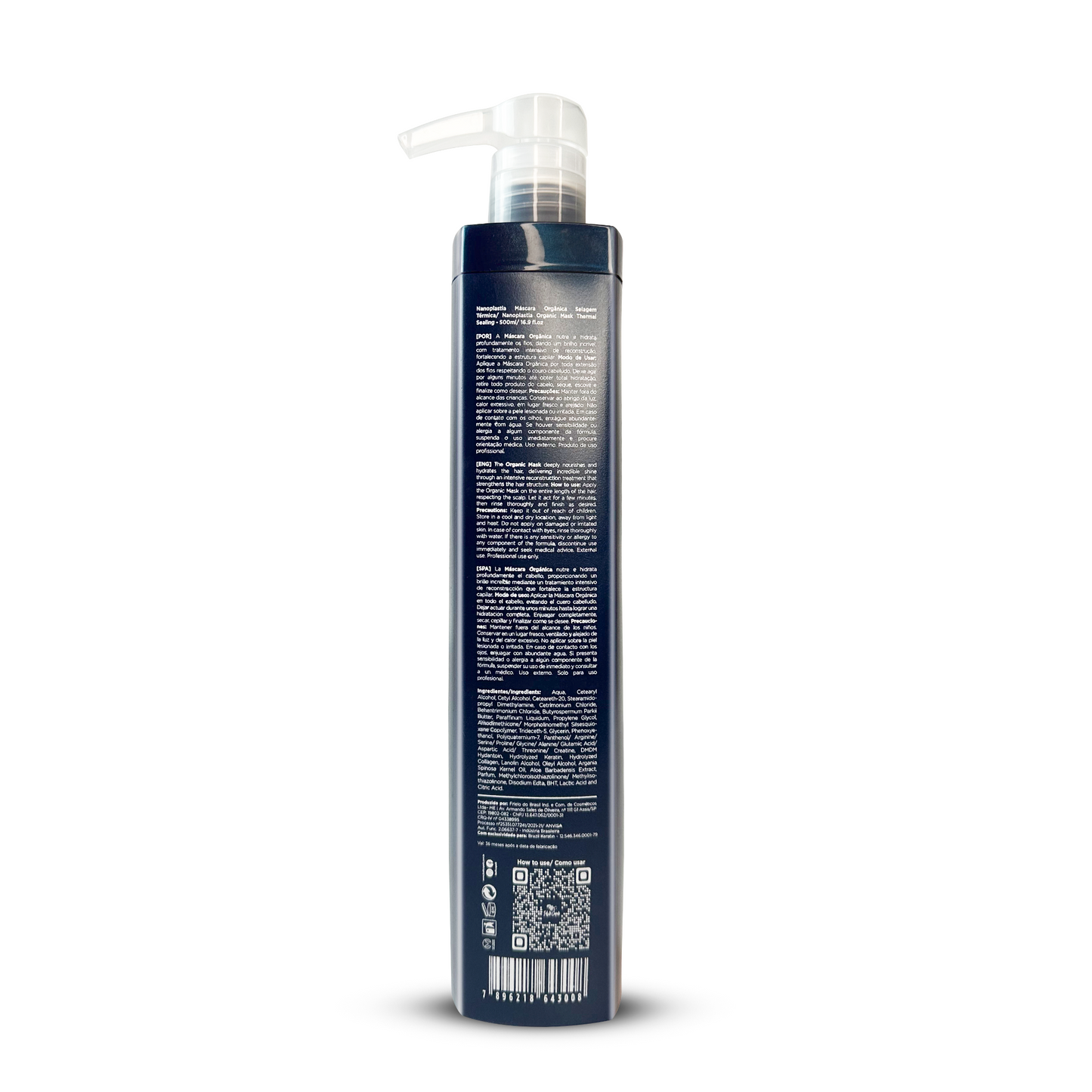 Máscara Selante Térmica Orgânica - Nanoplastia Torrano I Belli Capelli 500ml