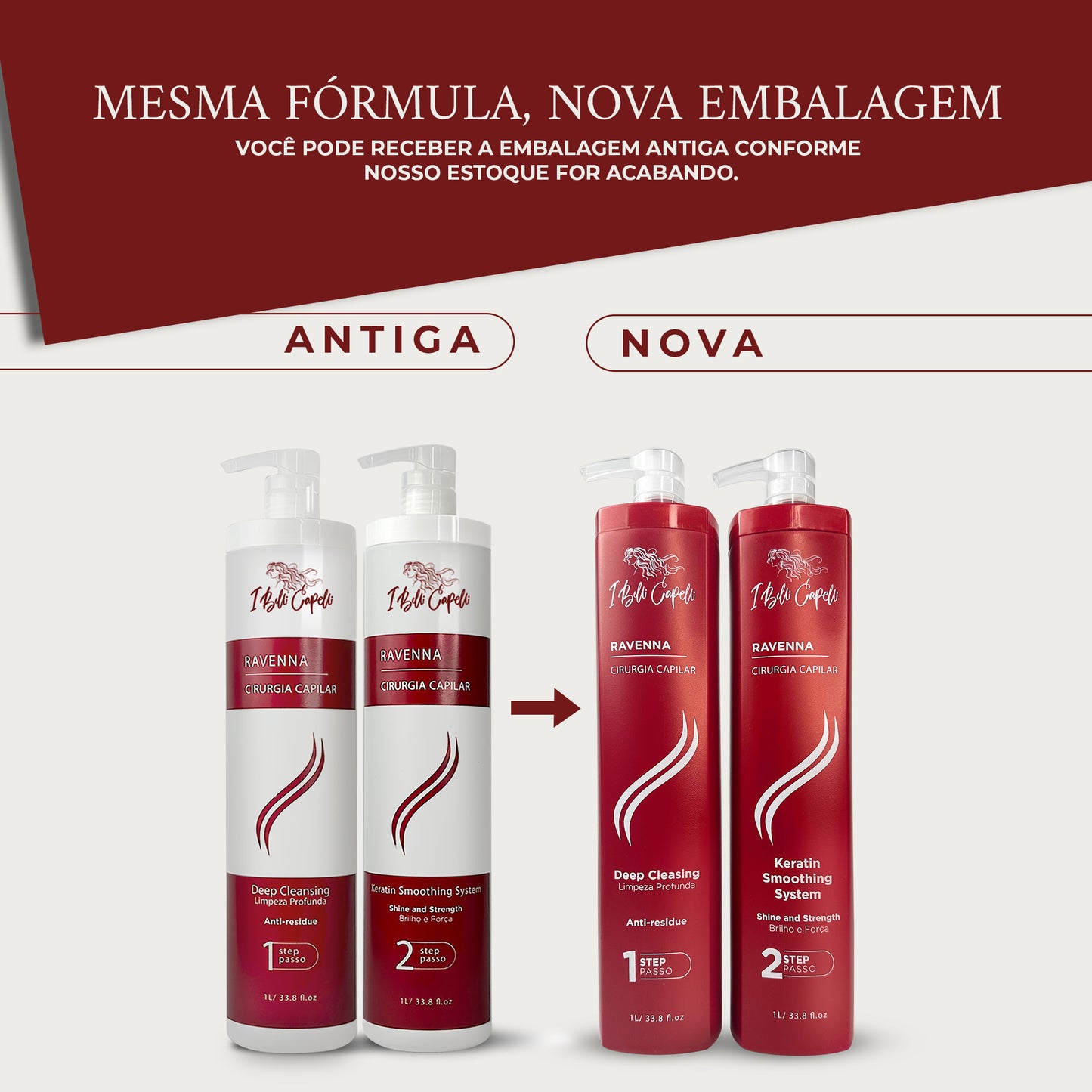 Kit Cirurgia Capilar Alisamento com Queratina Profissional I Belli Capelli 2x1L