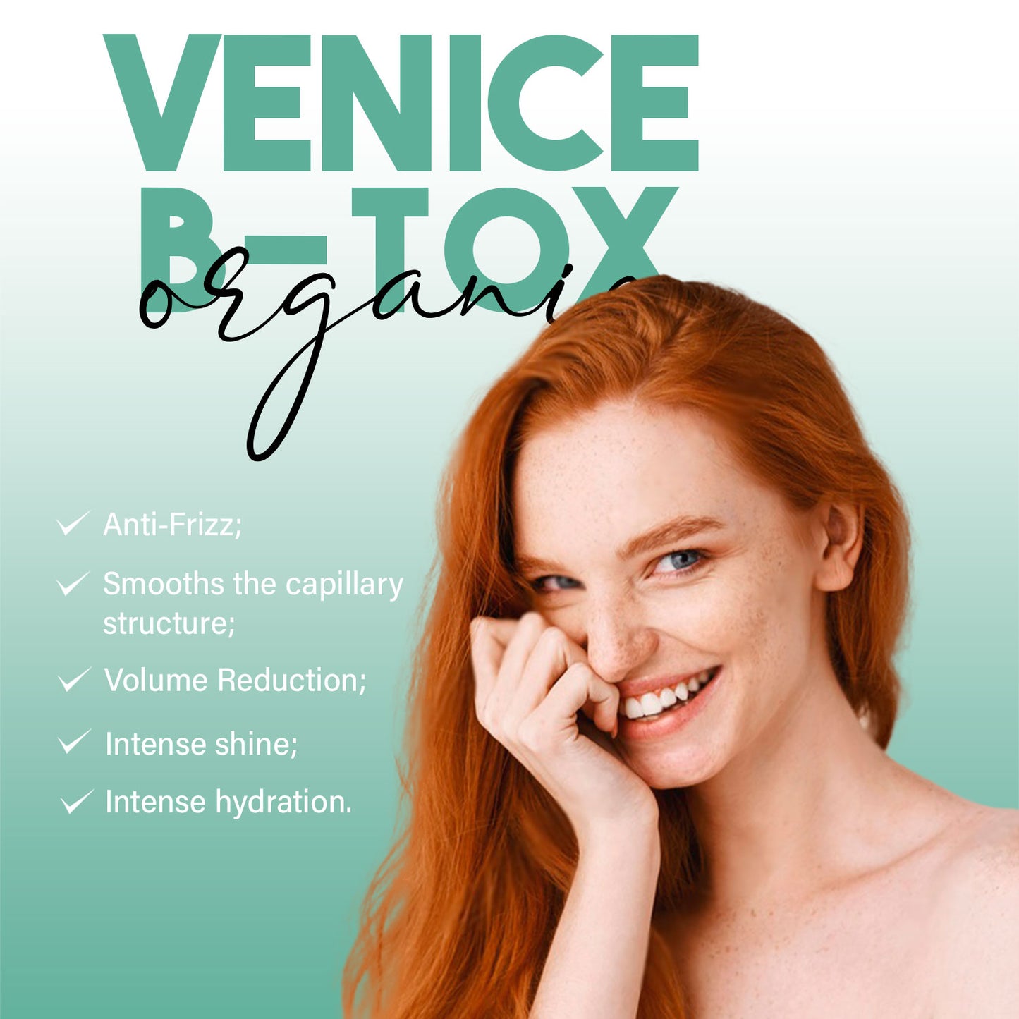 Máscara Reparadora B-tox Venice Orgânica - Anti-Frizz 500g I Belli Capelli