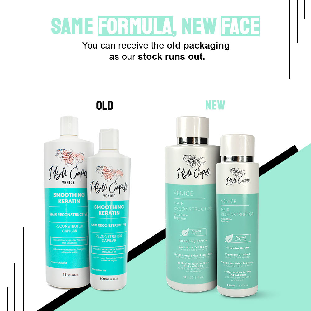 Reconstrutor Capilar com Queratina Orgânica - Venice I Belli Capelli 1L