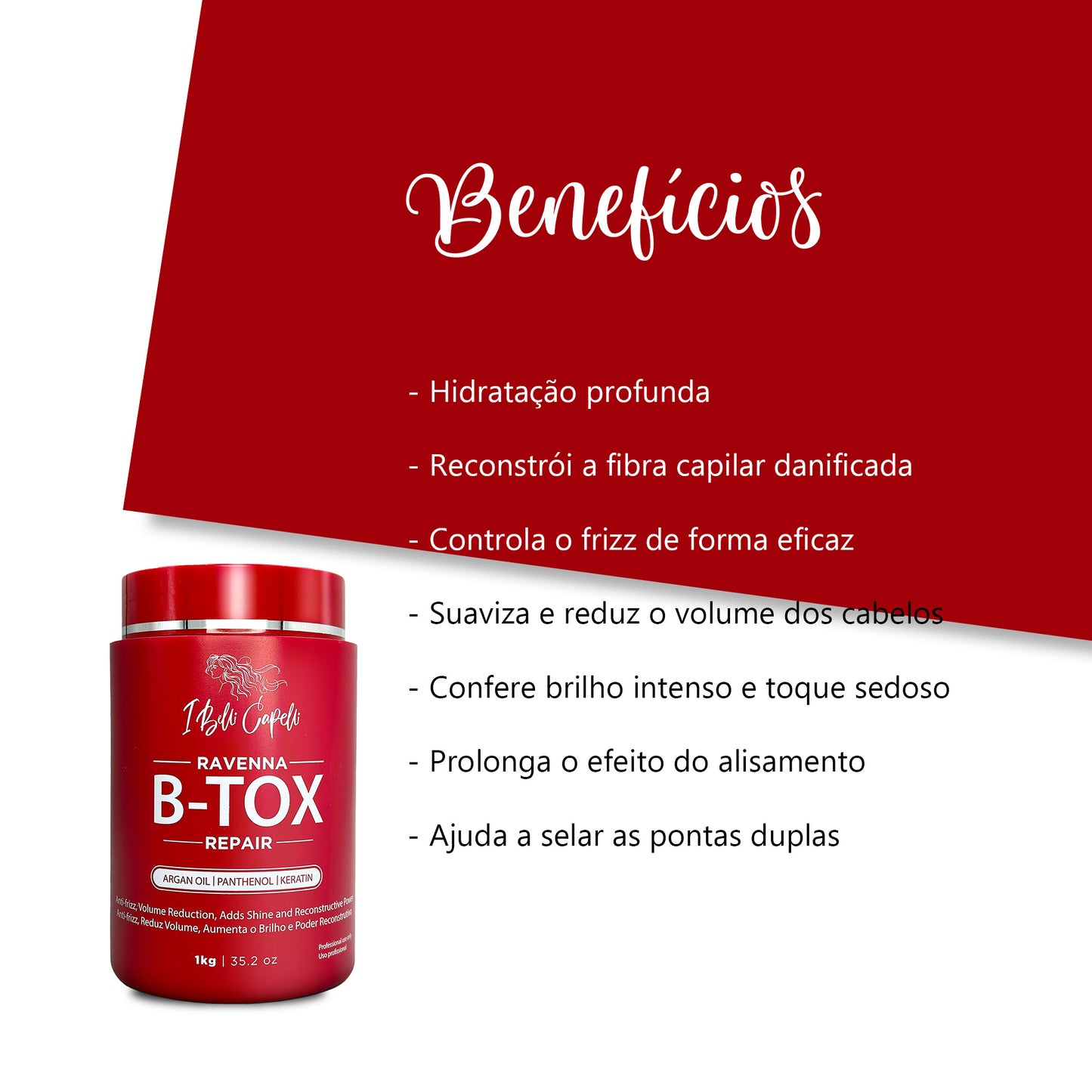 Kit I Belli Capelli B-tox Repair + Óleo Repair Tratamento Completo