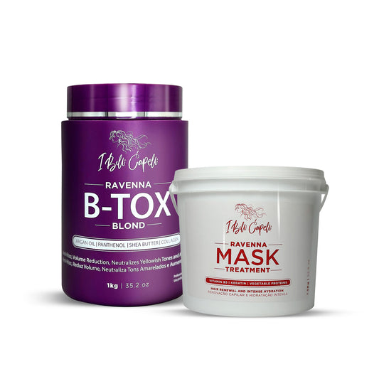 I Belli Capelli Ravenna B-tox Blond + Máscara Anti-frizz