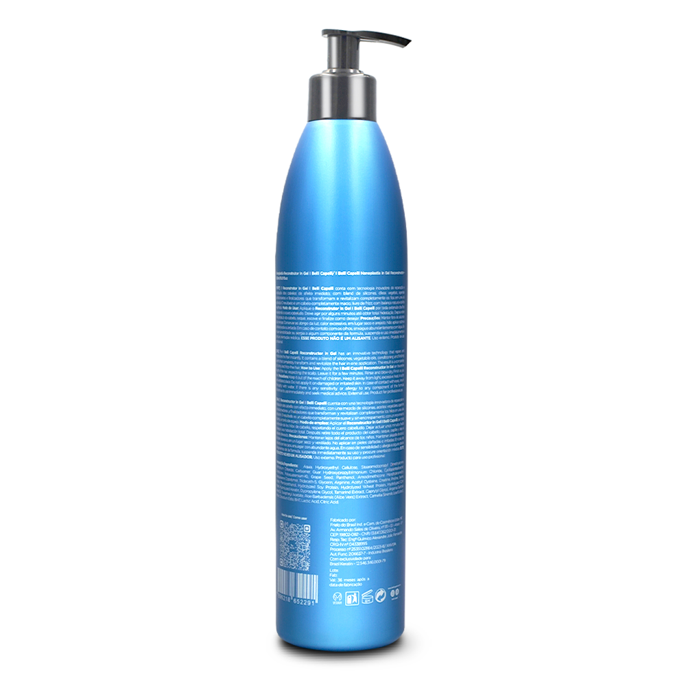 Gel Alisante Nanoplastia Profissional Torrano I Belli Capelli 500ml