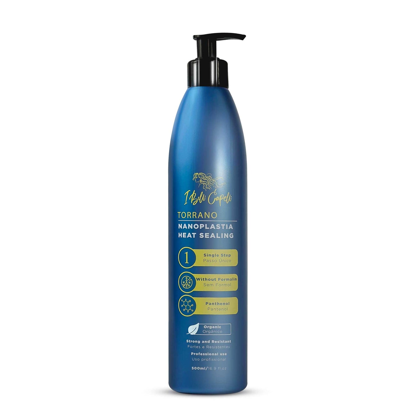 Máscara Selante Térmica Orgânica - Nanoplastia Torrano I Belli Capelli 500ml