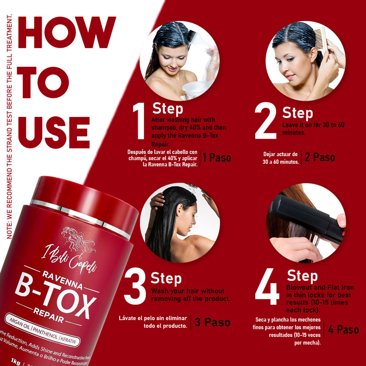 Kit B-tox Repair + Shampoo Antirresíduo limpeza profunda I Belli Capelli