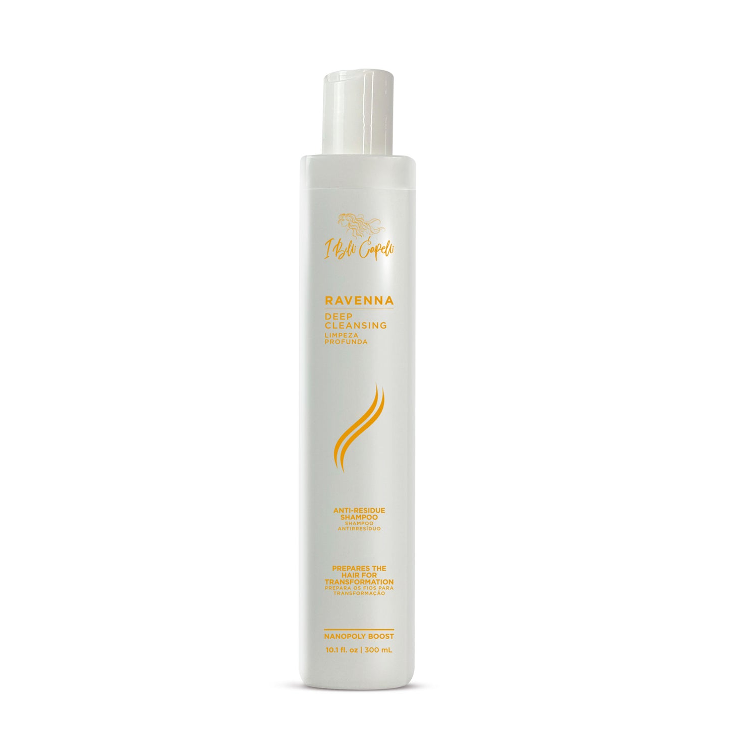 Shampoo Antirresíduo Detox com Brilho e Hidratação 300ml I Belli Capelli Ravenna
