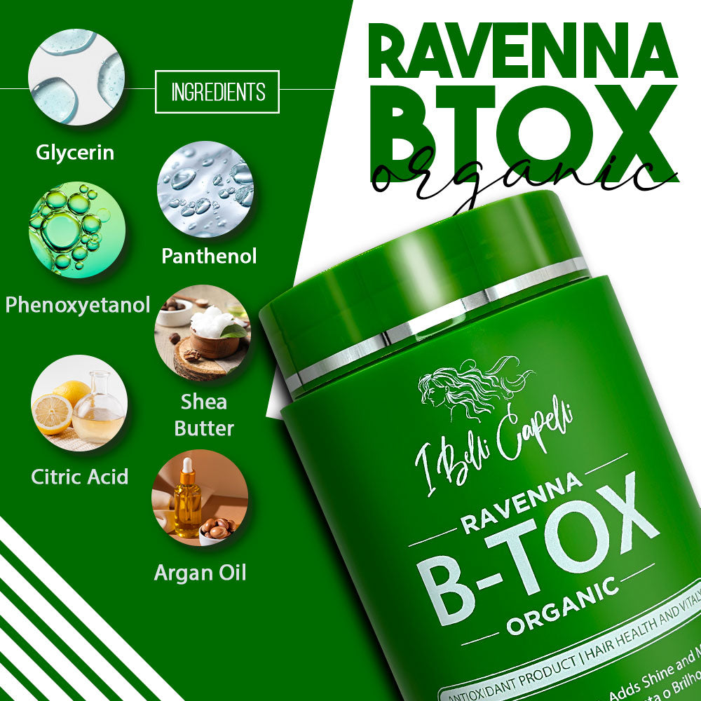 B-tox Capilar Orgânico Anti-frizz 1kg I Belli Capelli Ravenna