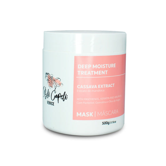 I Belli Capelli Venice Cassava Extract Máscara com Pantenol, Queratina e Óleo de Argan 500g