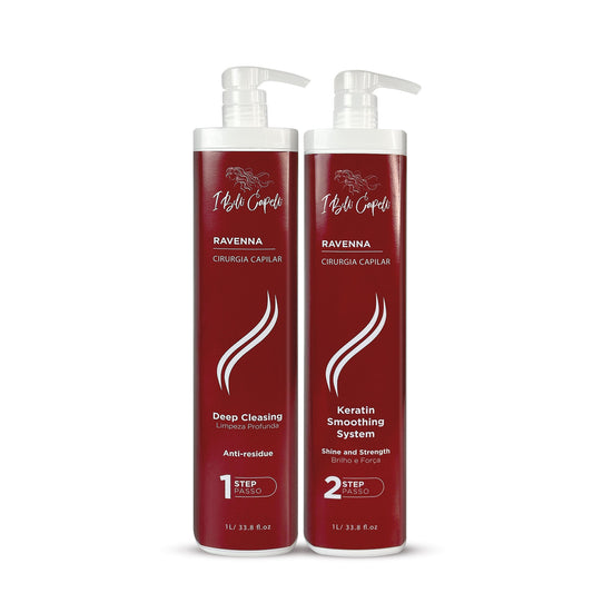 Kit Cirurgia Capilar Alisamento com Queratina Profissional I Belli Capelli 2x1L