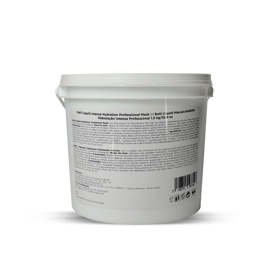 Máscara Hidratante Profissional para Salão 1.5Kg I Belli Capelli