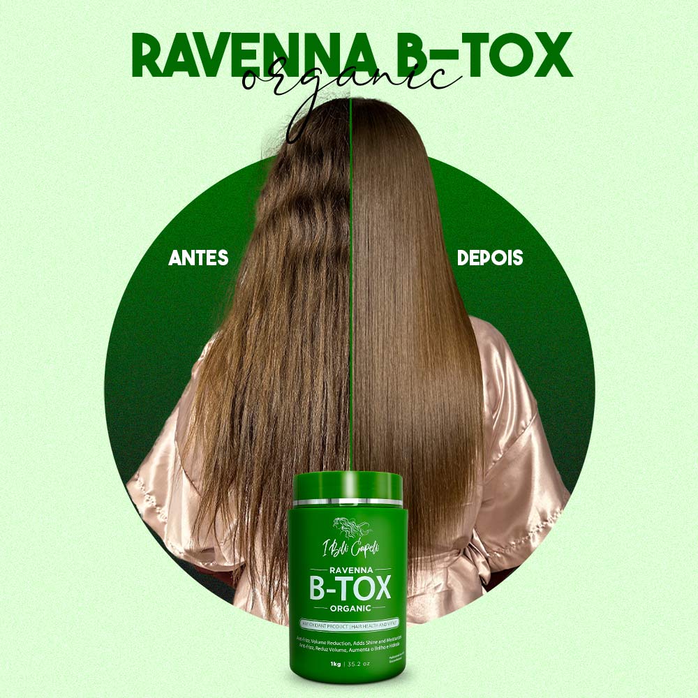 B-tox Capilar Orgânico Anti-frizz 1kg I Belli Capelli Ravenna