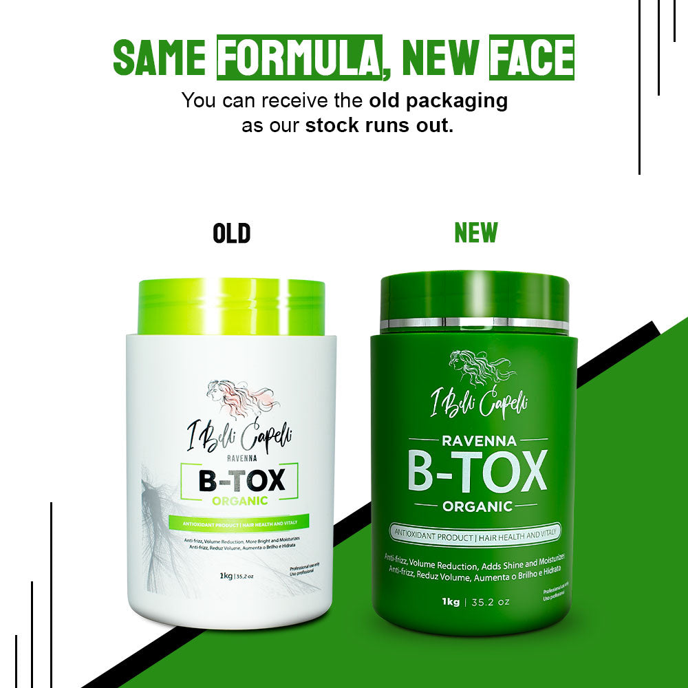 B-tox Capilar Orgânico Anti-frizz 1kg I Belli Capelli Ravenna