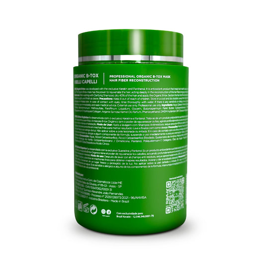 B-tox Capilar Orgânico Anti-frizz 1kg I Belli Capelli Ravenna