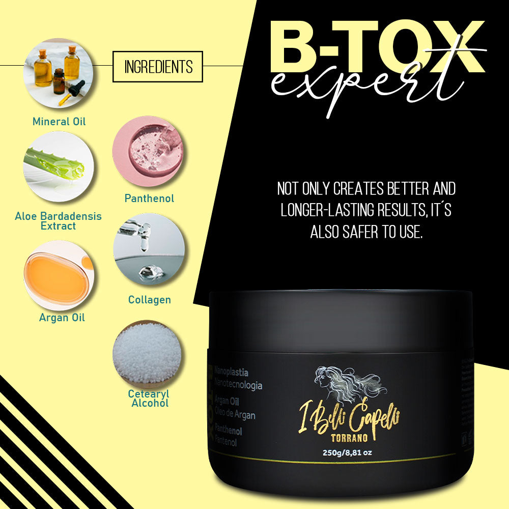 Torrano B-Tox Expert Nanoplastia 250g – Alisamento com Argan e Pantenol | I Belli Capelli