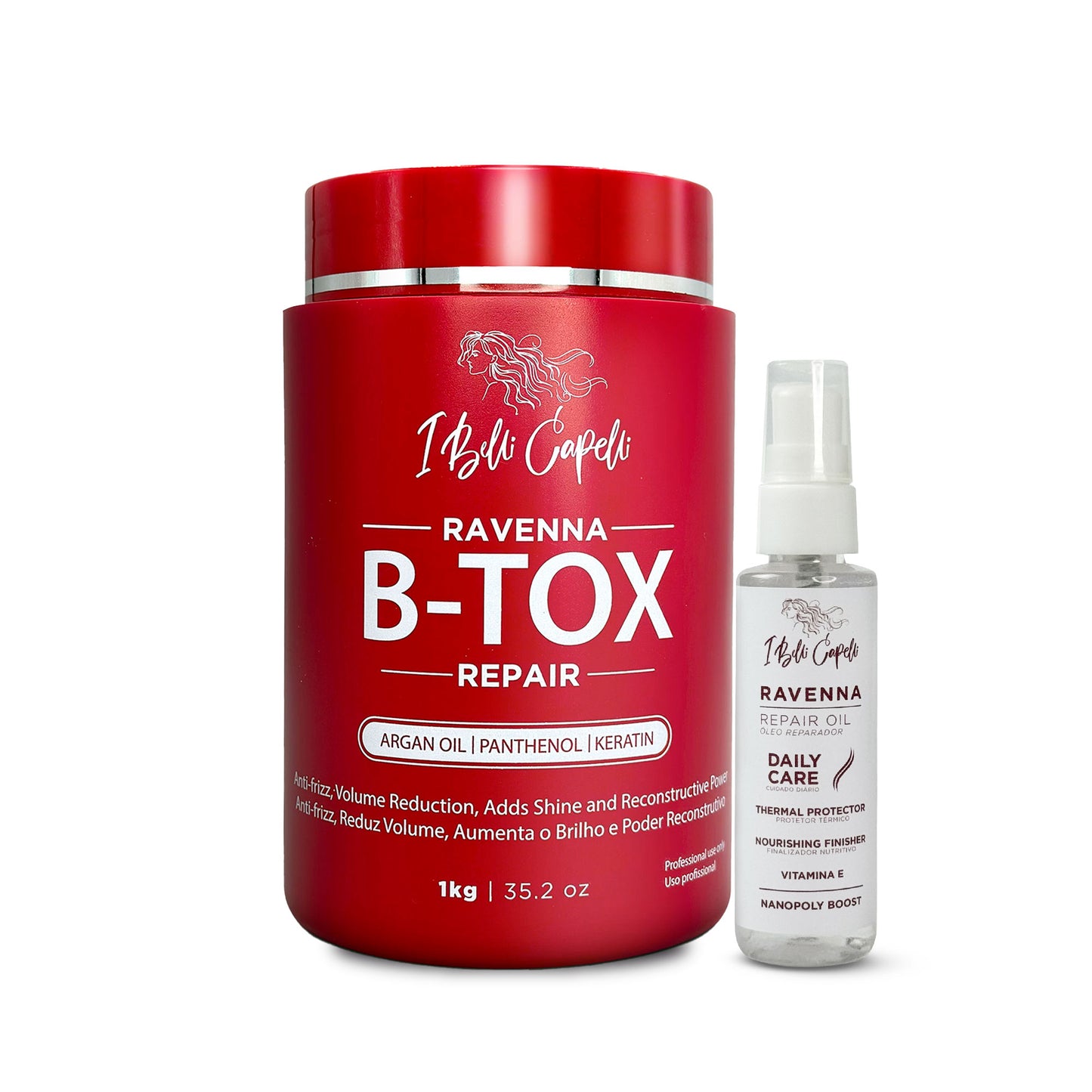 Kit I Belli Capelli B-tox Repair + Óleo Repair Tratamento Completo