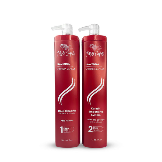 Kit Cirurgia Capilar Alisamento com Queratina Profissional I Belli Capelli 2x1L